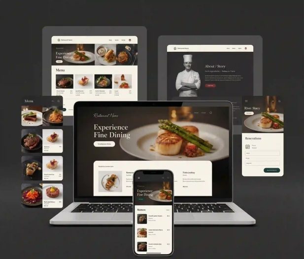 Luxury Restaurant Website — project by Zearex, web development company in Lebanon